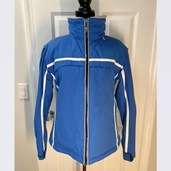 Marker Evolutions Ski/Snowboard Jacket in blue with white trim – Size Petite 10 - Picture 2 of 10